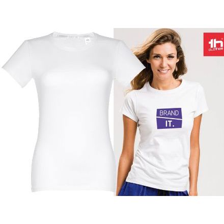 thc ankara t-shirt dames 190 gr polyester wit