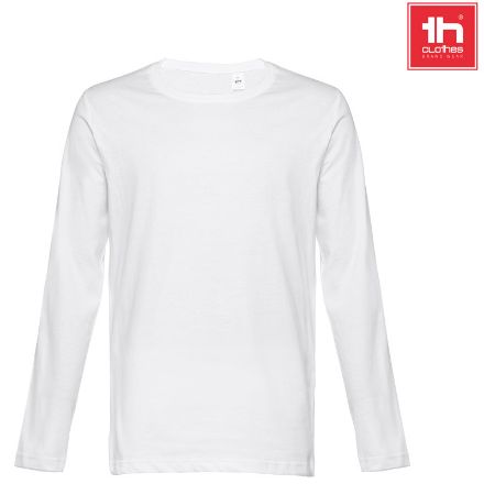 buc t-shirt mannen lange mouw 150 gr katoen wit