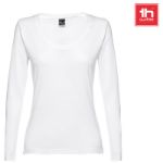 buc t-shirt vrouwen lange mouw 150 gr katoen wit