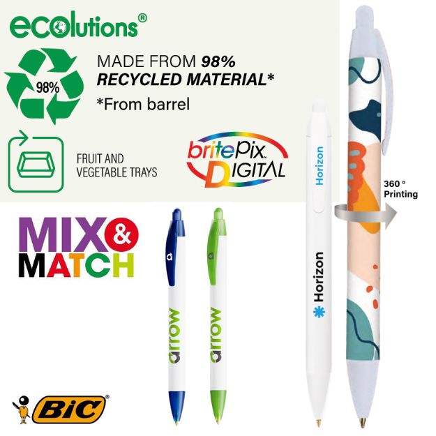 bic® wide body eco balpen blauwschrijvend