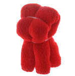 absorberende handdoek in vorm van hondje
