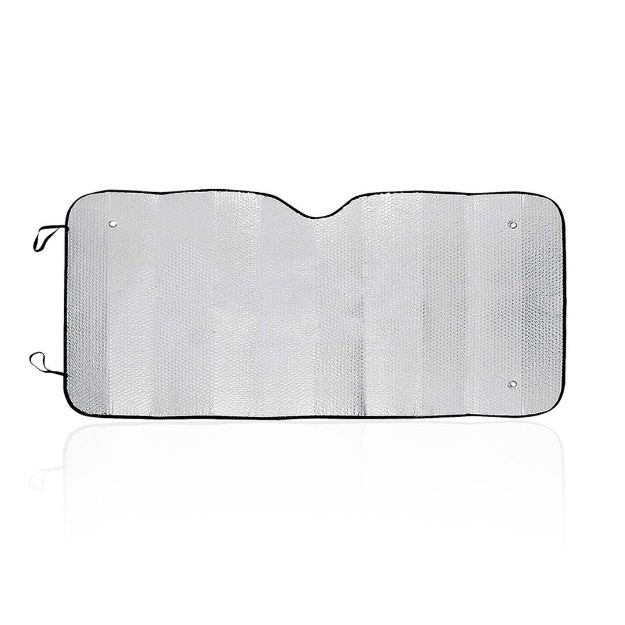 auto zonnescherm, tweezijdig aluminium 143 x 74 cm