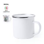 metalen mok sublimatiedruk 380 ml. custom made.