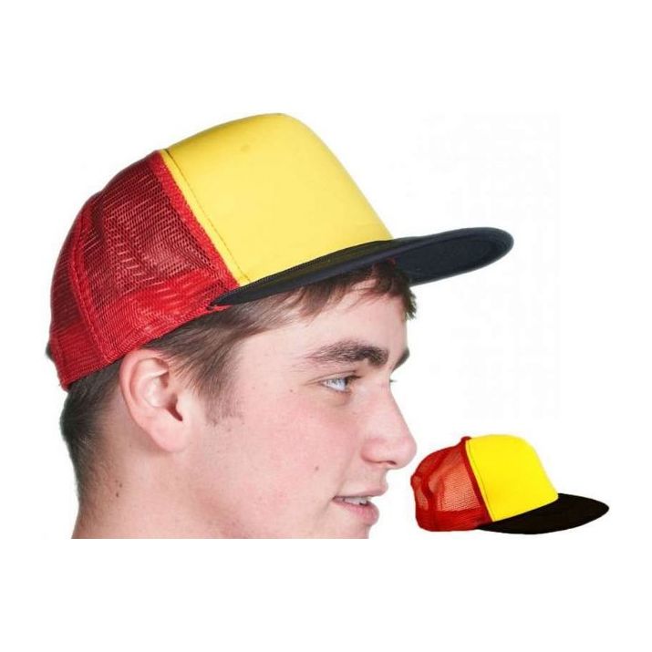 tricolore trucker cap
