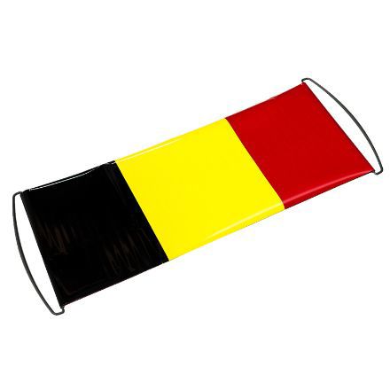 autoroller in belgische driekleur