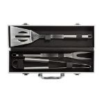 3-delige aluminium barbecue set