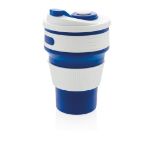 opvouwbare siliconen beker 350 ml - blauw