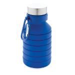 lekvrije opvouwbare siliconen fles 550 ml - blauw