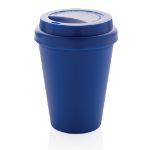 herbruikbare dubbelwandige koffiebeker 300 ml - blauw