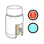 swiss peak elite copper vacuum voedselcontainer