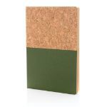 a5 kurk en kraft notitieboek - groen