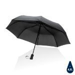 21 inch impact aware rpet mini auto open paraplu - zwart