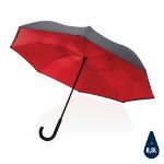 23 inch impact aware rpet reversible paraplu - rood