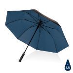 27 inch impact aware rpet bi color auto paraplu - blauw