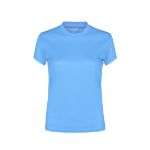 vrouwen t-shirt polyester. - blauw
