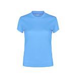 vrouwen t-shirt polyester. - blauw