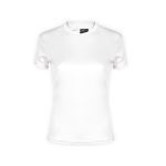 dames t-shirt 100% polyester 135 gr/m2, s - wit