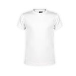 kinder t-shirt 100% polyester - wit