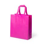 winkeltas non-woven gelamineerd fimel - fuchsia