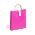opvouwbare non woven tas - fuchsia