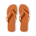 slippers solarflat in de maten 36/38 en 42/44 - oranje