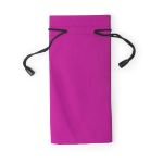 brillenkoker van polyester - fuchsia