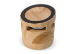 houten look speaker 3w en draadloos laadstation 5w