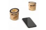 houten look speaker 3w en draadloos laadstation 5w