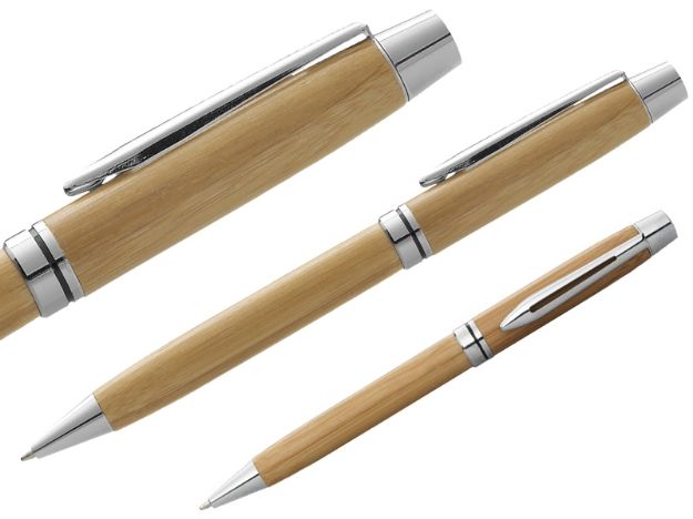 balpen van bamboe zwartschrijvend