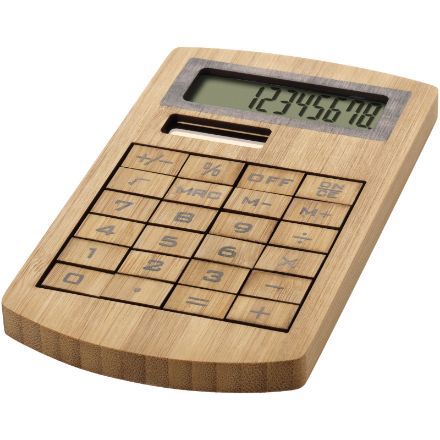 bamboe rekenmachine delroy - bruin
