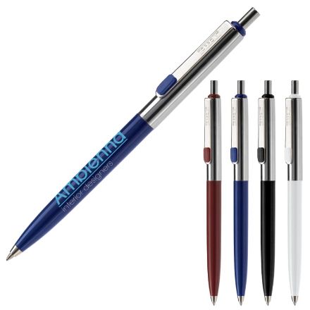 balpen topper metaal blauwe inkt