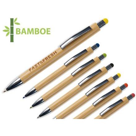 balpen new york bamboe met stylus
