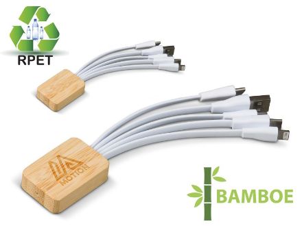 oplaadkabel bamboe met r-pet