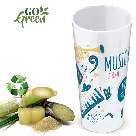 ecologische cup biomateriaal 500 ml