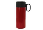 thermofles flow met handvat 400 ml - rood