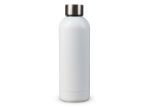 dubbelwandige vacuum fles met matte-look 500 ml - wit