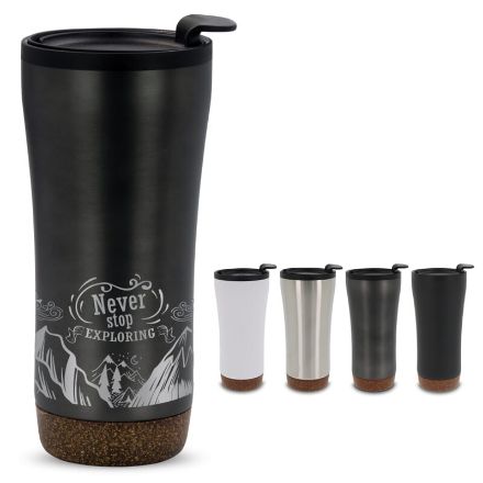 dubbelwandige thermobeker met kurk 480 ml