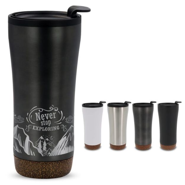 dubbelwandige thermobeker met kurk 480 ml