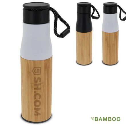 thermofles met touw bamboe 500 ml