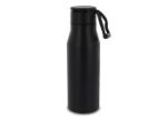 thermofles met touw 600 ml - zwart