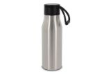 thermofles met touw 600 ml - zilver