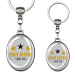 sleutelhanger metaal 2 zijdig