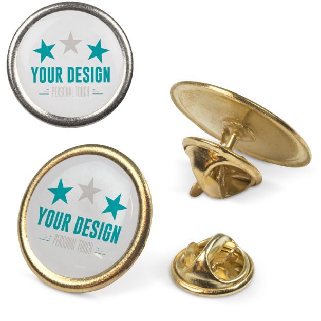 badge metalen pin ø20mm. custom made