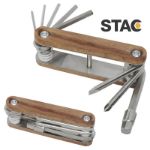 fixie houten multitool voor fietsen met 8 functies