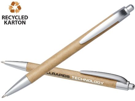 balpen gerecycled papier tiflet zwartschrijvend