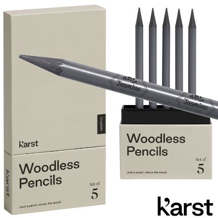 karst® verpakking met 5 houtloze potloden 2b