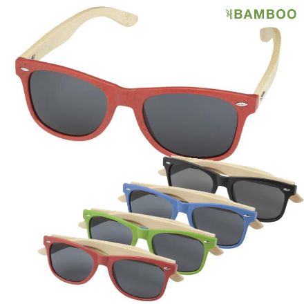 sun ray zonnebril van bamboe
