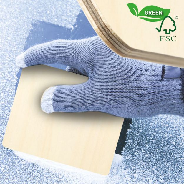 ijskrabber van zweeds fineerhout