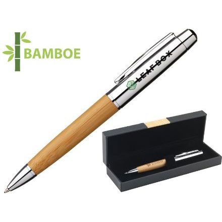 bamboe pen set blauwschrijvend