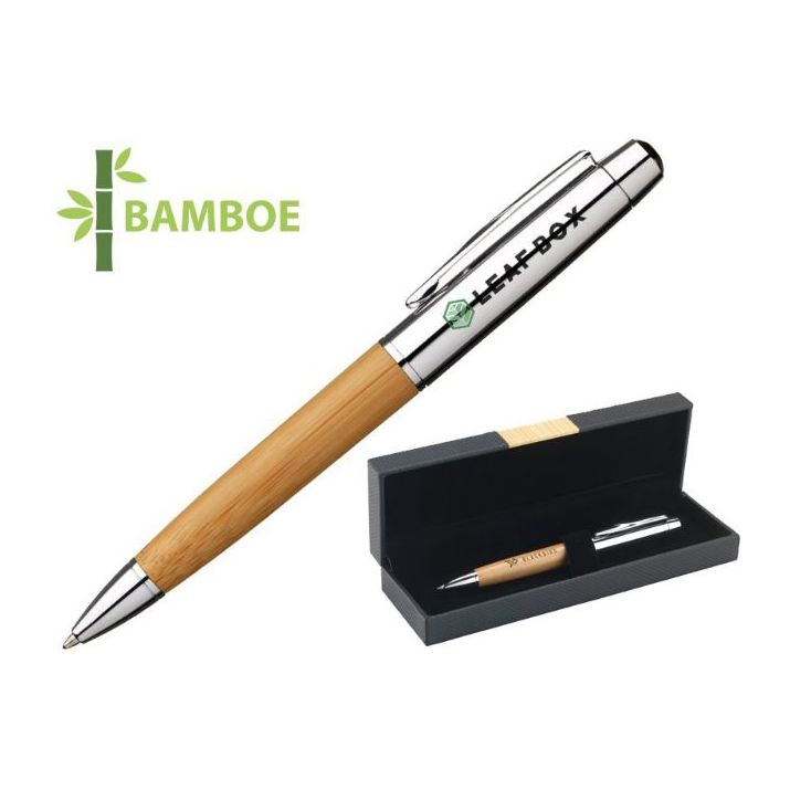 bamboe pen set blauwschrijvend